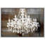 «Glam Crystal Chandelier Silhouette» sur toile de fond abstraite, reproduction d'art sur toile-1440854274-1440854329-1440854273
