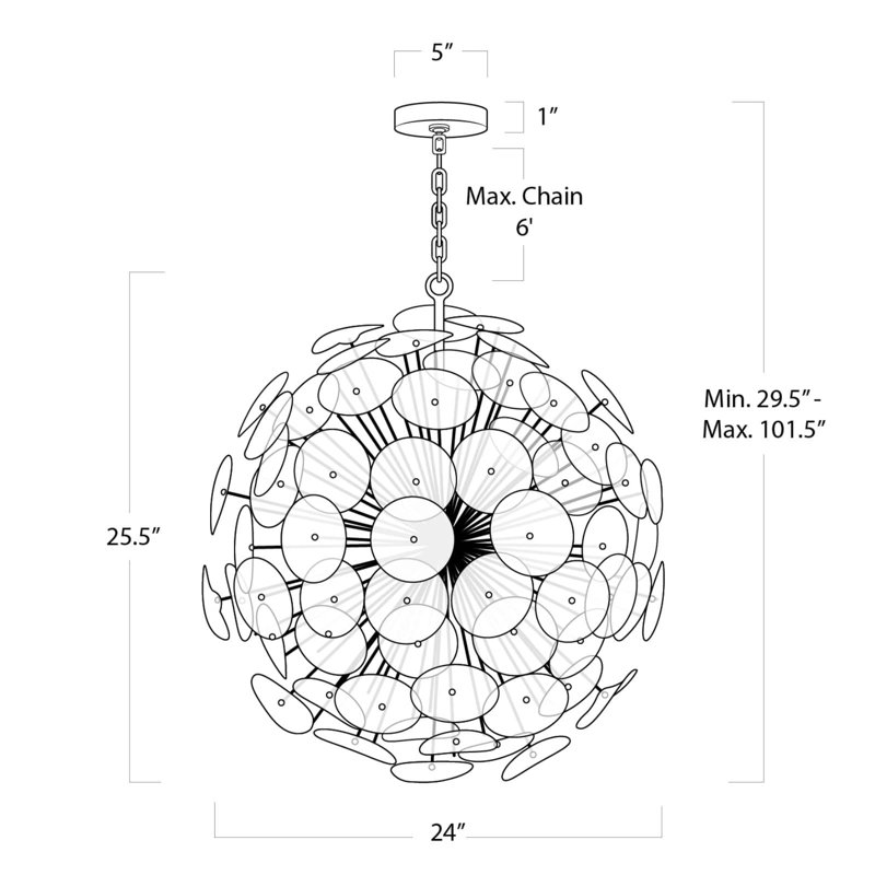 Poppy 9 - Light Chandelier