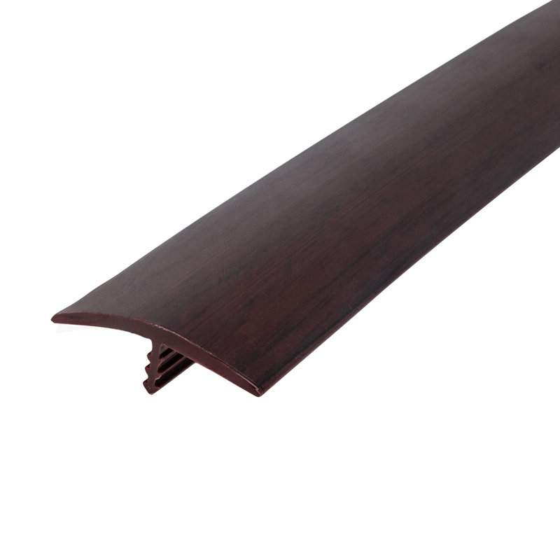 Moulure en T en polyéthylène flexible de 1 1/4 pouce Outwater, Cerisier noir