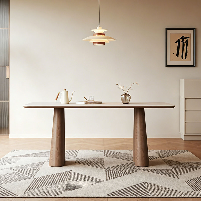 Table de salle à manger Mid-Century, 29.5" H x 63" W x 31.5" D