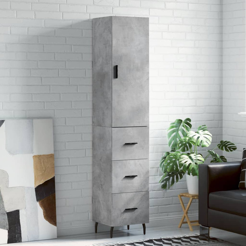 Mitsuda Highboard 34,5x34x180 cm Engineered Wood