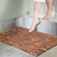 Tapis de douche réversible en teck et bois