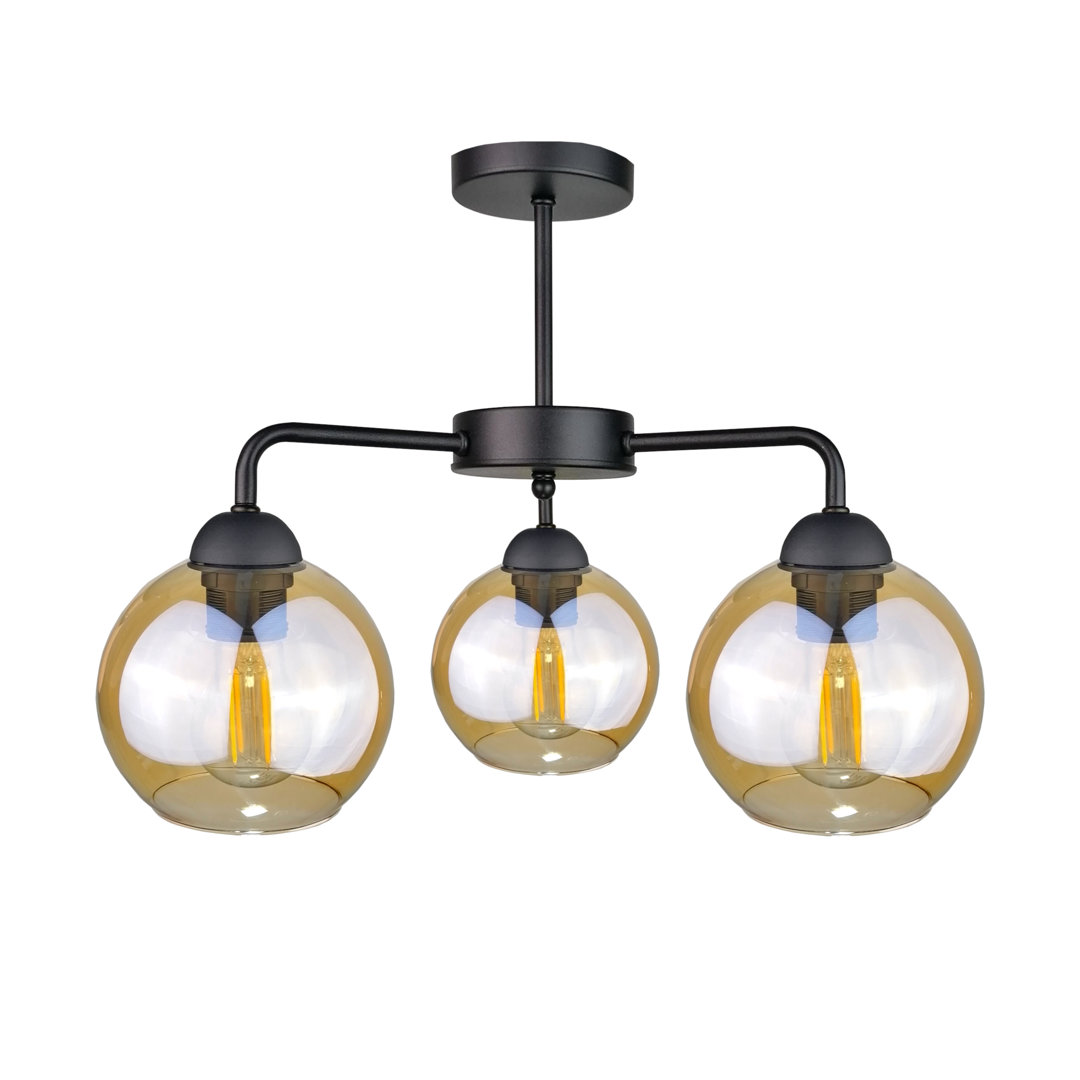 Glass Semi Flush Mount
