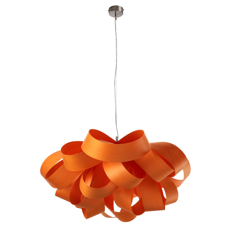Agatha 1 - Light Pendant, Orange, E26 Base, 14.6" H x 30" W x 30.7" D