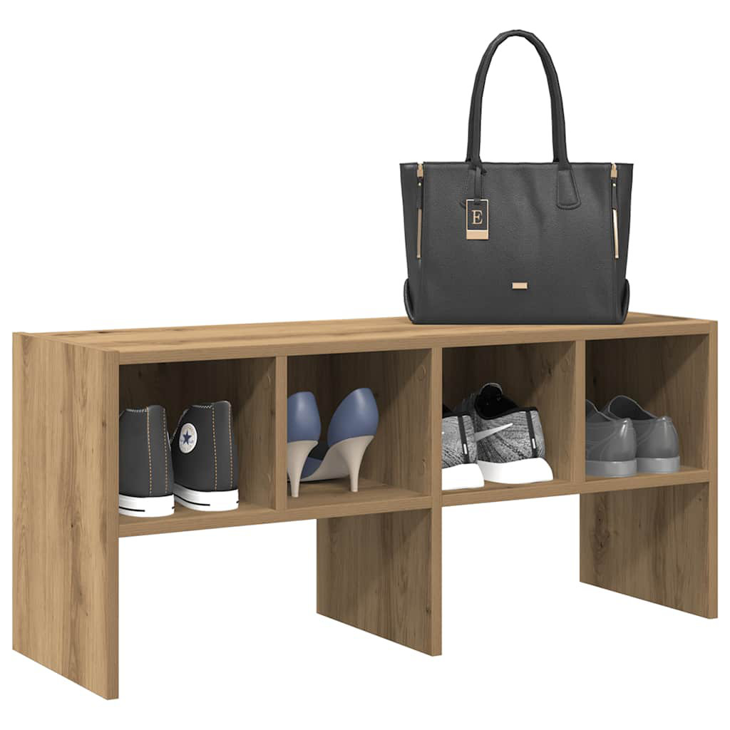 Wood Shoe Racks Stackable 17 Stories Shoe Rack Stackable Brown Oak 89.5X30x40 Cm | Wayfair.co.uk