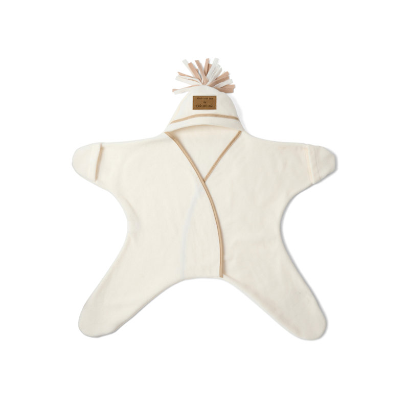100% Polyester Stroller Blanket, Cream