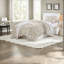 Ensembles de literie douillets ivoire, ensemble simple en microfibre au style chic décontracté pour une utilisation toutes saisons