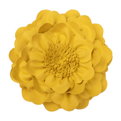 3D Floral Throw Pillow Floral Leather/Suede Throw Pillow