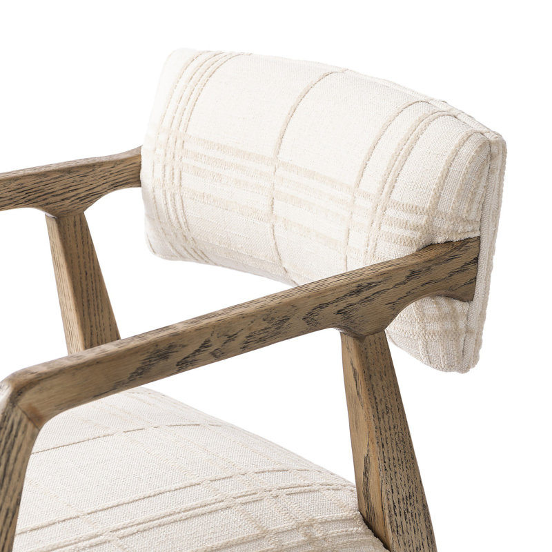 Perci Swivel Task Chair, Sheffield Ivory, 100% Polyester