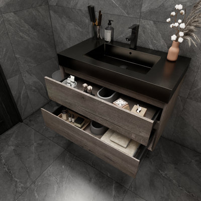 Ensemble de meuble-lavabo simple mural 36 po Golitz