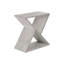 Table d'appoint en placage gris pour le salon, chambre à coucher moderne avec design peu encombrant, option