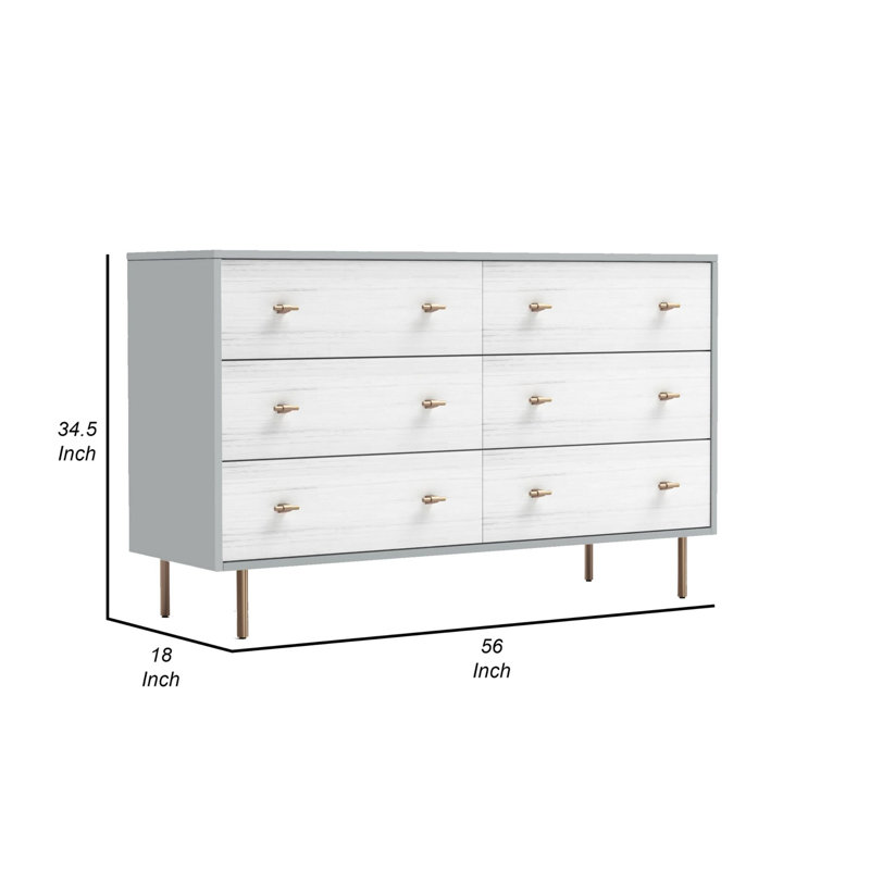 Commode 6 tiroirs Boitin