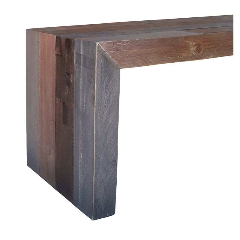 Wood Bench, Brown, 18" H x 71" W x 15" D