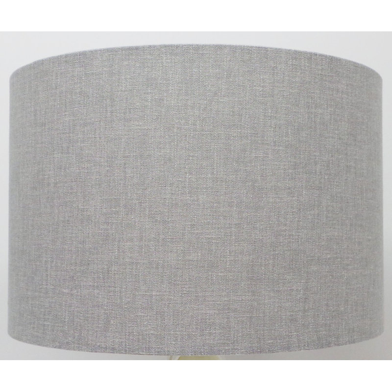 Pebble Cotton Drum Lamp Shade, Damson Purple, 18cm H x 25cm W x 25cm D