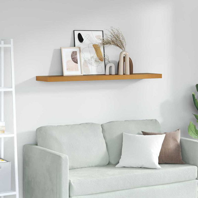 Floating Shelf, 4cm H x 120cm W x 23.5cm D, Beige
