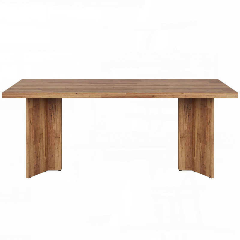 63'' Farmhouse Executive Desk with Thickened Top, Brown