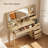 45”Makeup Vanity with Lighted Mirror, Adjustable In Three Colors And Three Brightness Levels, Two Sockets And Usb Ports-234872683