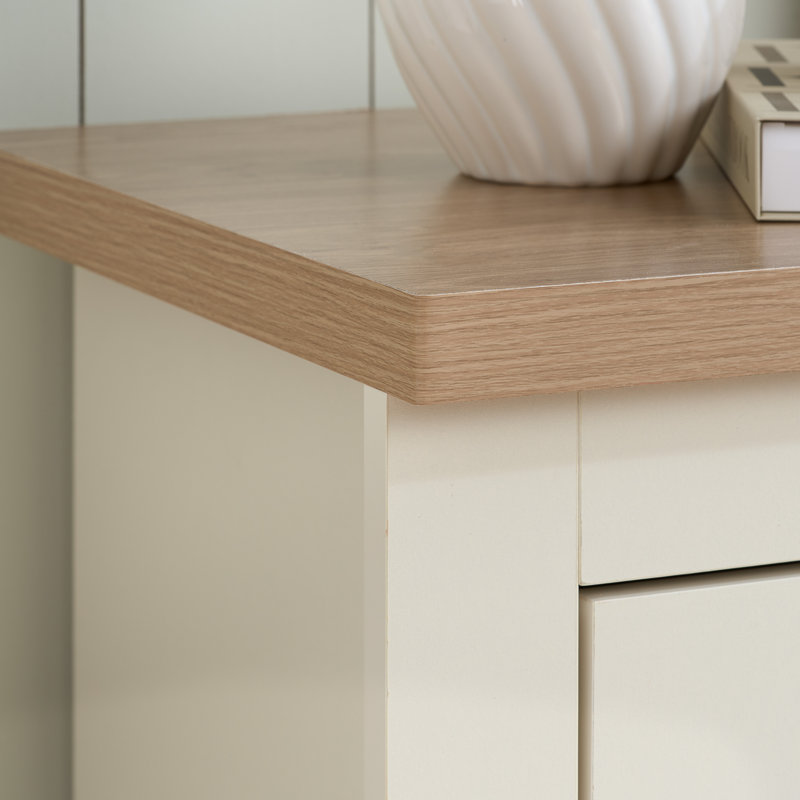 Napanoch 4 Drawer Chest, Cream/Oak
