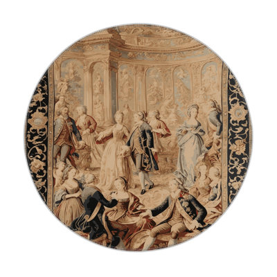French Brown Indoor and Outdoor Area Rug