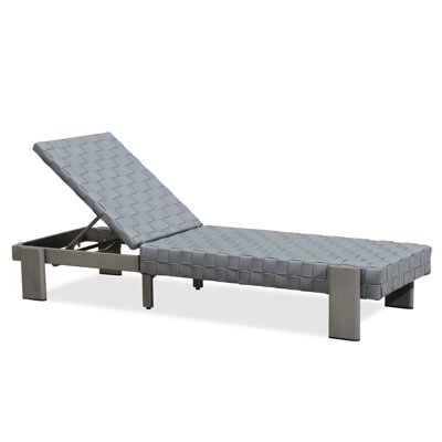 Patio Chaise Lounge Rattan Chair Set Of 1, Adjustable Recliner Wicker Chairs