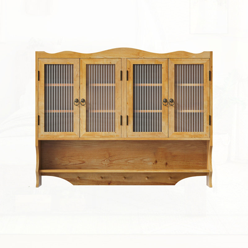 Armoire murale 4 portes Retro, Naturel