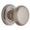 Round Single Dummy Door Knob with Traditional Round Rose