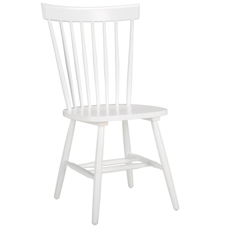Gracie Oaks Windsor 15.7" Wide Solid Wood Slat Back Dining Chair (Set of 4)