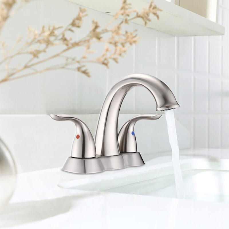 Robinet de salle de bain central avec ensemble de drain et technologie d'étanchéité