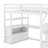 Twin Size Loft Bed With Desk And Shelves-1909704523