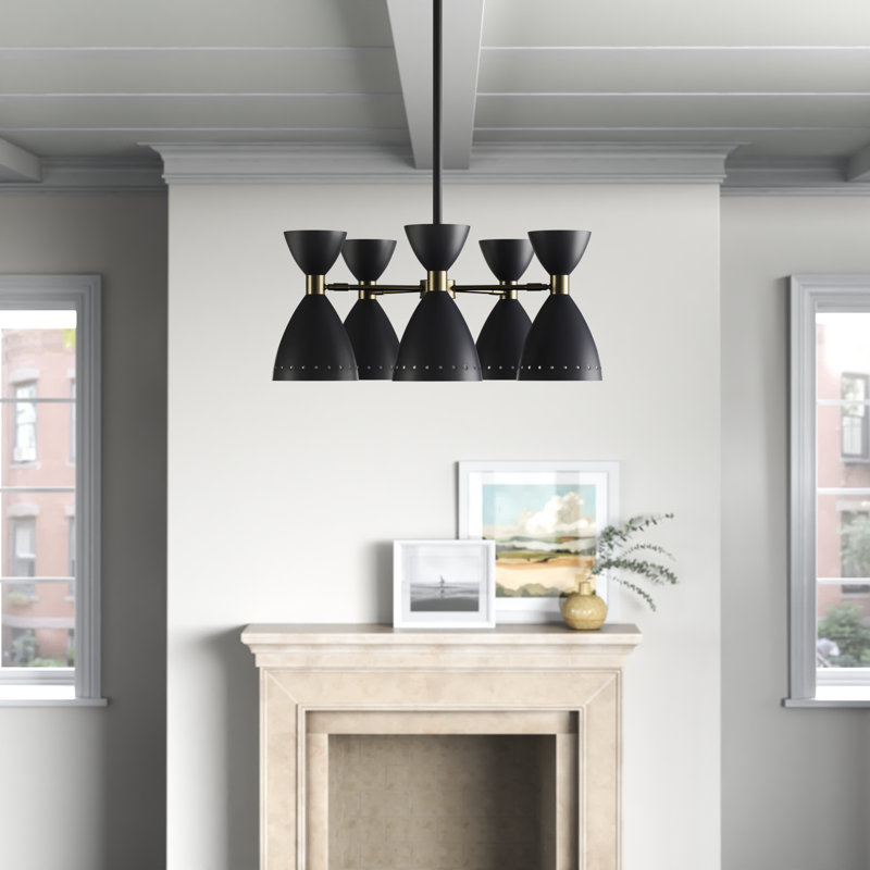 Bimini Iron 5-Light Chandelier, Black