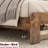 Wood King Size Bed Frame With Storage Headboard And 2 , Led Sparkle, Quiet Operation, No Box Spring, Easy Assembly, Ample Under Area Dark Brown - Equipped Noise Sleep, Simple Setup, Large-864880124