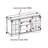 Multipurpose Sliding Door TV Cabinet Large Storage Cabinet with Glass Doors, For TVs Up to 65"-633989956