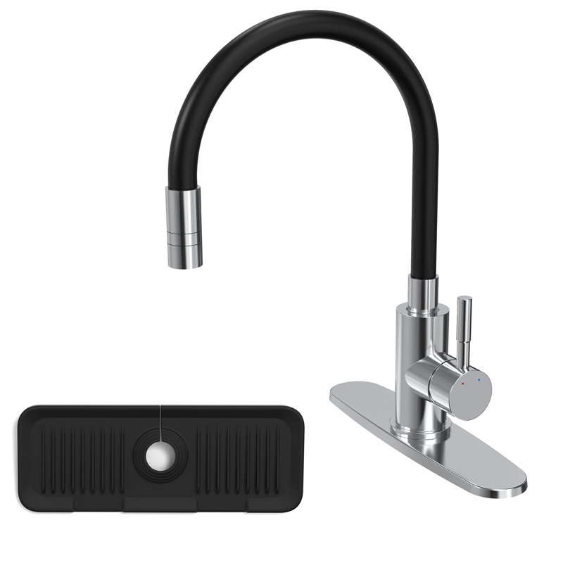 Professional Dual-Mode Pull-Out Kitchen Faucet: 360° Swivel Spout, High-Pressure Stainless Steel, Water-Saving Design Easy Installation for Kitchens and RVs