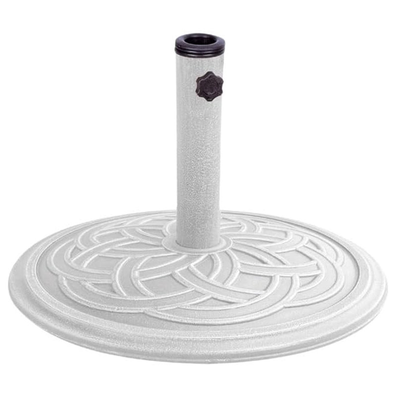 Socle de parasol Ribbon Envirostone, Blanc