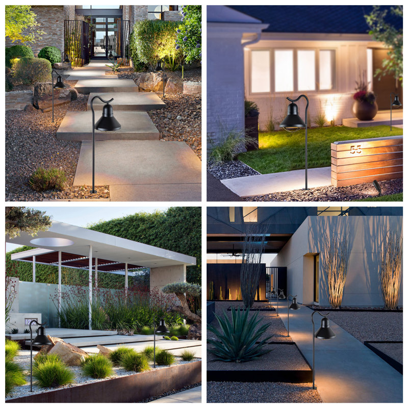 Matte Black Low Voltage LED Pathway Light Multipack