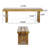 Croxton Solid Wood Outdoor Bench