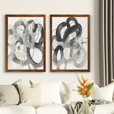 " Tangled Circuit III " by Vincent Van Gogh 2 - Pieces