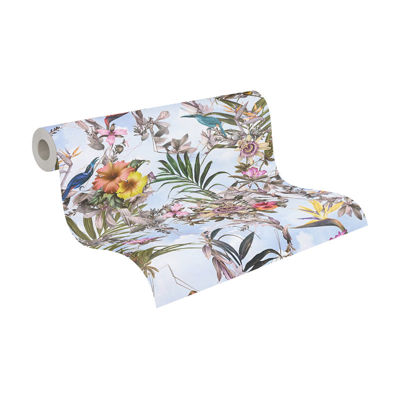 Rouleau de fleurs Hollis, Bleu ciel