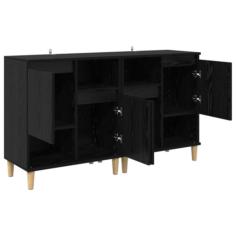 60cm Sideboard, Black Oak