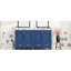 Armoire de salle de bain bleue de 60 po avec lavabos doubles et design élégant - Améliorez le rangement durable de votre meuble-lavabo-584521423