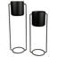 Ensemble de pots à fleurs en métal 2 pièces Mayvale-549824865