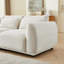 Canapé modulaire rembourré 4 pièces Latitude Run® - Idéal pour le salon, confortable et élégant - Boucle blanche-1847137181