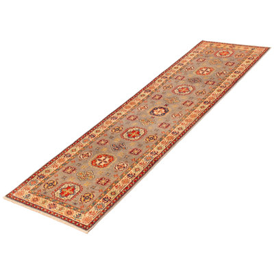 Yuhi One-of-a-Kind 2'8" X 9'8" New Age Runner Wool Area Rug Grey