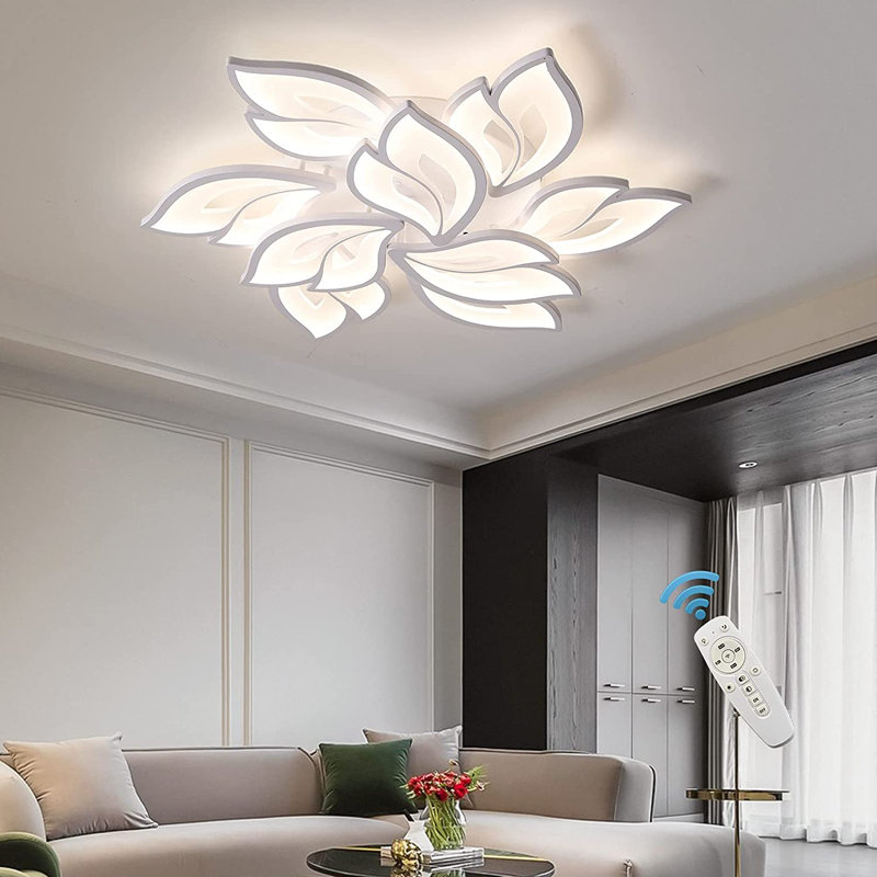 Bellewood Acrylic LED Flush Mount, White