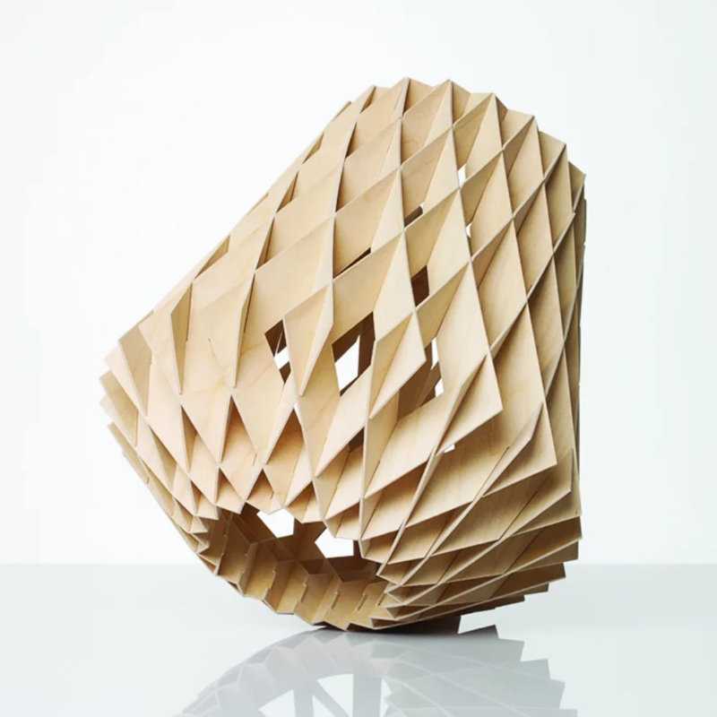 Pilke 1 - Light Chandelier, Natural Birch