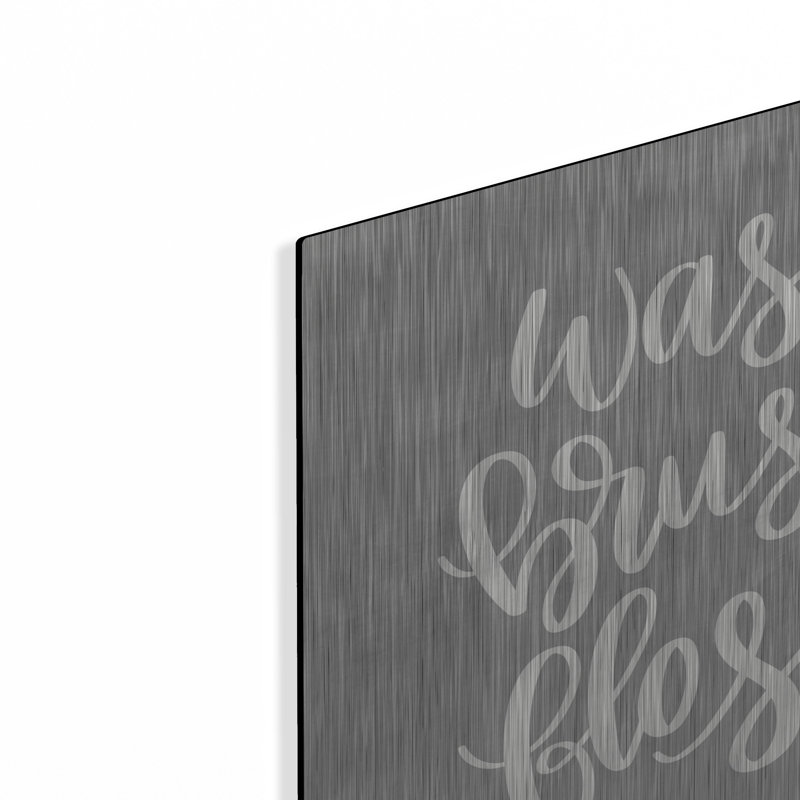«Wash, Brush, Floss» par Imparfect Dust, H 12 po x l 12 po