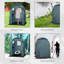 Douche, cabine de change, intimité, abri de camping mobile vert-69968340