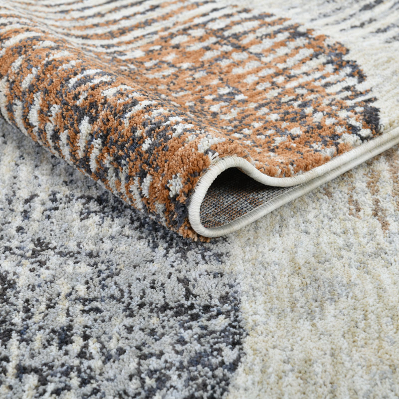 Washable Runner Rug 2x21 - Vale Modern Plush Rug for Hallway & Entryway, Clay Multi, Sculpted Dot Pattern, Clay Multi