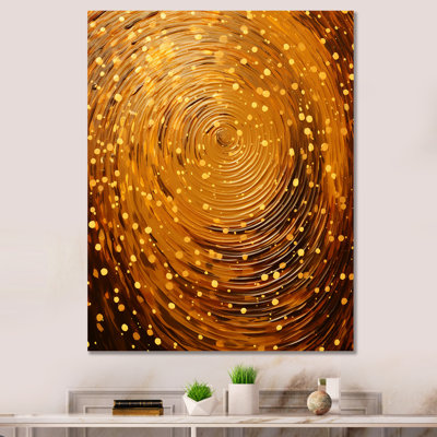 «Midnight Marigold Siral I - Abstract Collages», art mural