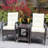 2 - Person Patio Dining Set with Square Table , Cushions Included